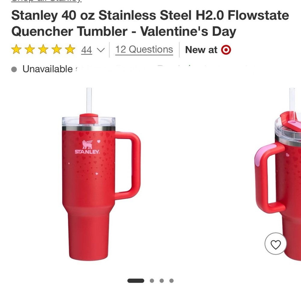 Stanley 40oz. Cup Valentines 2025